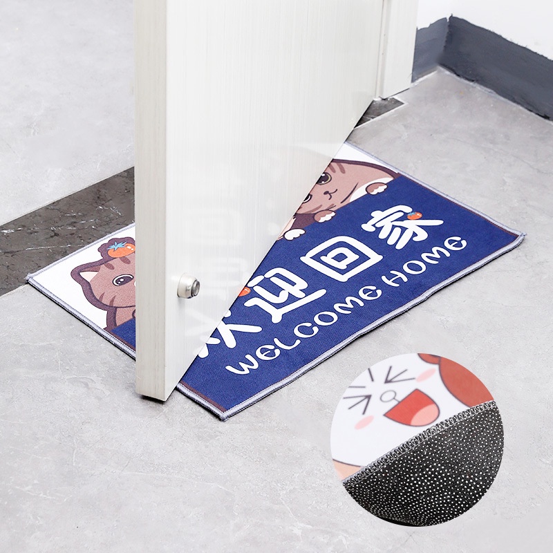 Thảm Lau Chân 3D Size 40x60cm, Thảm Chùi Chân Trải Sàn Nhà Thấm Hút Nước