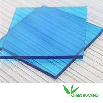 TẤM POLYCARBONATE CHỐNG VA ĐẬP MAÙ XANH DA TRỜI NHẠT (3MM X 45CM X 45CM) HÀN QUỐC