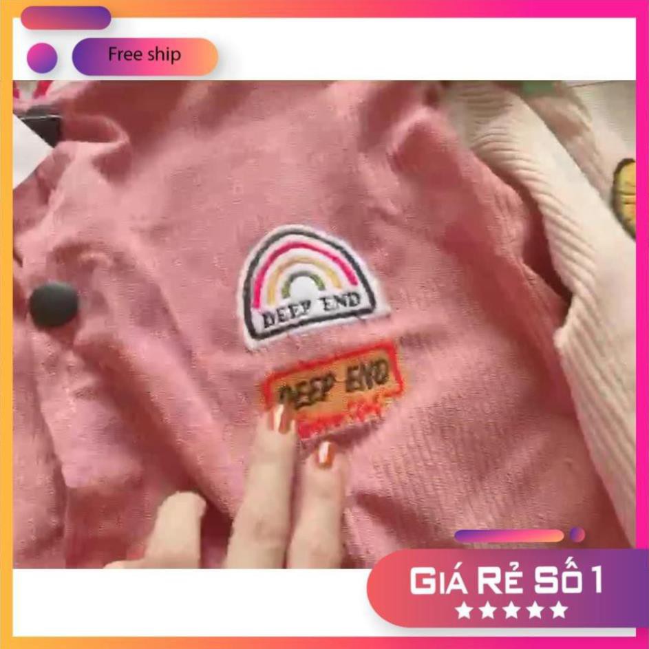 ÁO KHOÁC NHUNG NỮ BOMBER CẦU VỒNG THIẾT KẾ CỰC ĐẸP THỜI TRANG KIM GIA