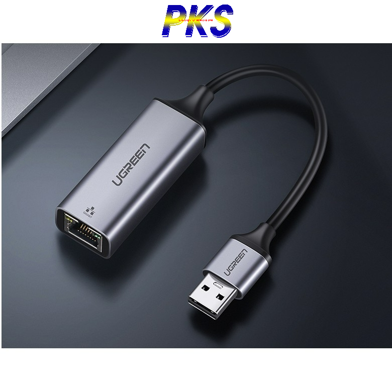 Cáp chuyển đổi USB 3.0 to Lan cao cấp Ugreen 50922 tốc độ đường truyền Gigabit 10/100/1000Mbps