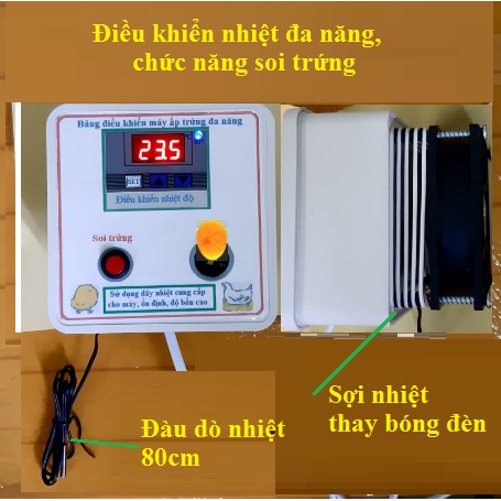 Máy ấp trứng lắp ráp thông minh sẵn hàng gửi ngay