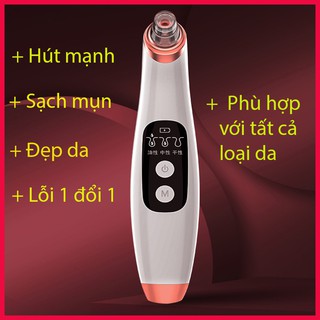 Máy hút mụn 3 chế độ siêu sạch mụn tặng 6 đầu hút