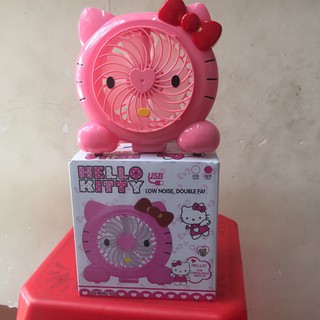 Quạt mini hình Hello Kitty (Hai chế độ gió)