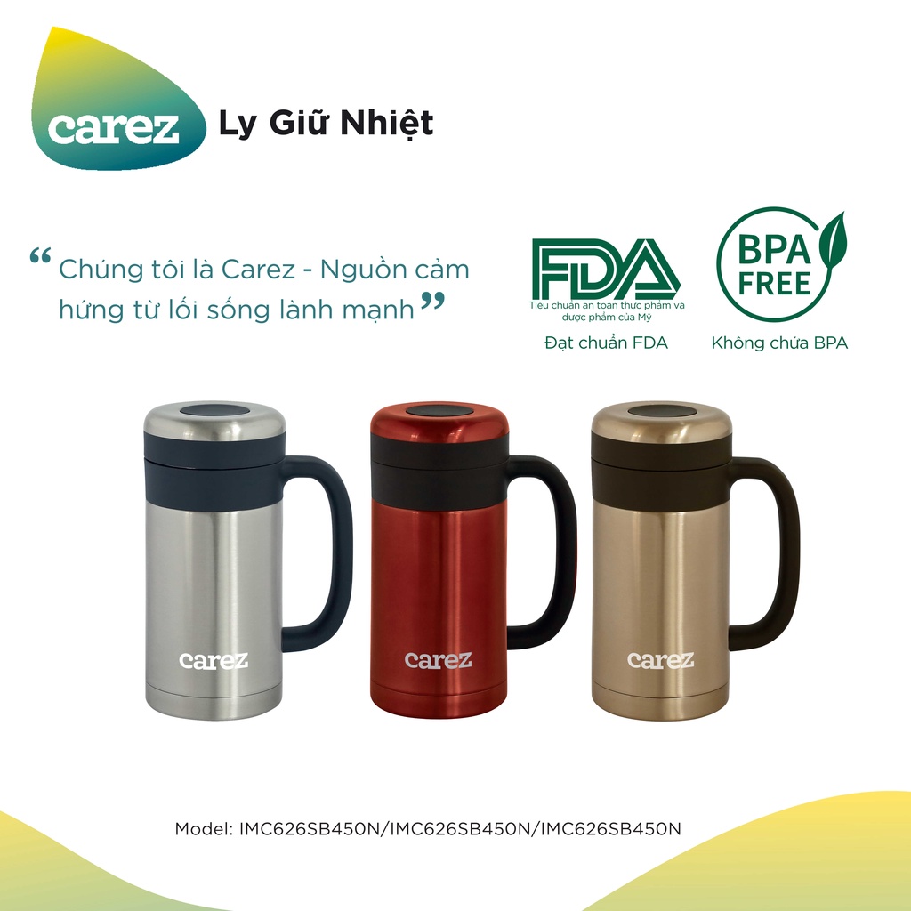 CỐC GIỮ NHIỆT CAREZ 450ml  IMC626SR450N