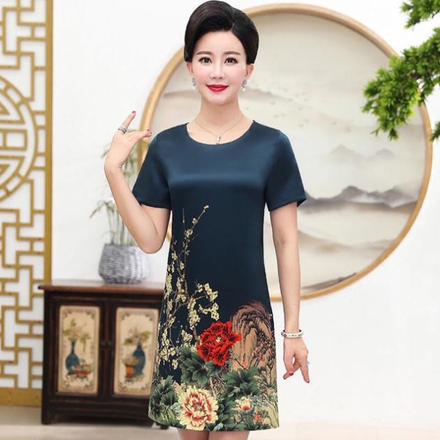 Váy đầm trung niên hàng Quảng Châu