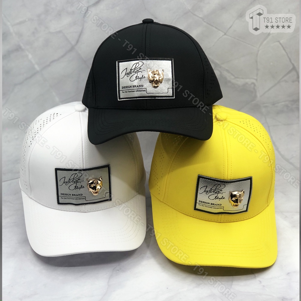 Mũ thể thao logo đính sói siêu đẹp - Mũ lưỡi trai thể thao chất liệu dù lỗ thoáng mát , Unisex dùng cho cả nam và nữ