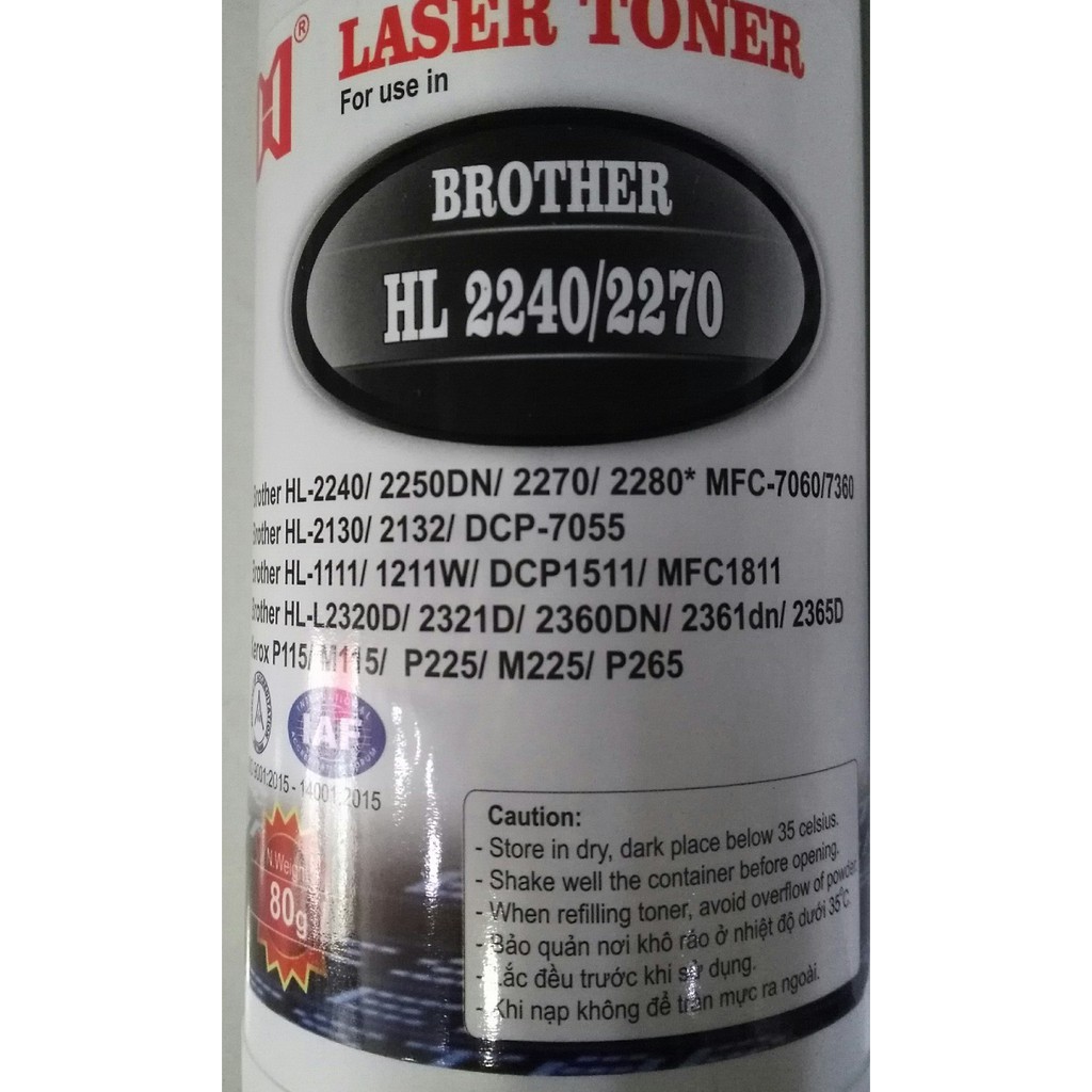 Bộ 03 Chai mực nạp đa năng Brother HL 2240 - 2270 - nạp được tất cả các loại máy in laser Brother