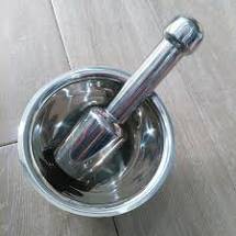 Bộ cối chày inox size lớn 14cm