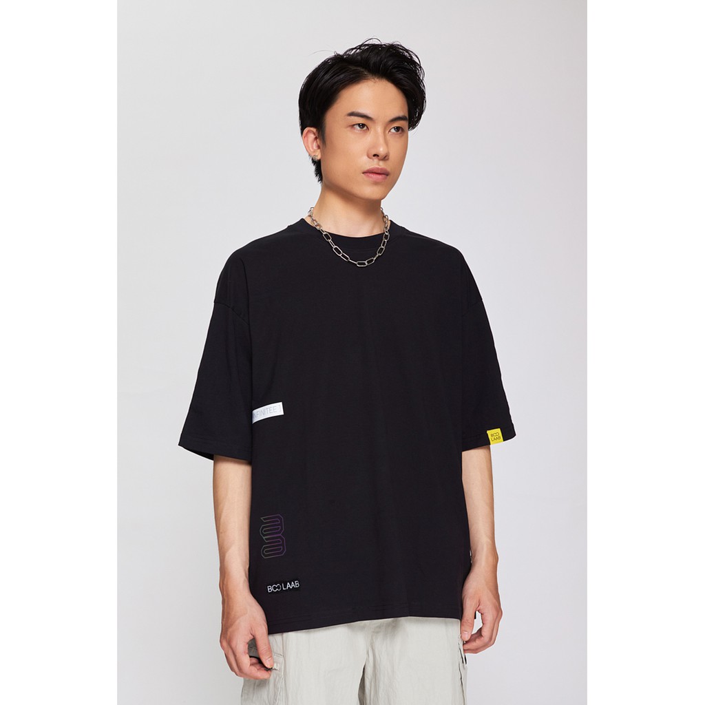 Áo Thun BOO Nam Nữ Unisex Oversize Dáng Rộng 100%Cotton In Logo BOOLAAB Phản Quang