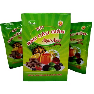 Bột rau câu giòn agar hoàng yến hộp 10 gói