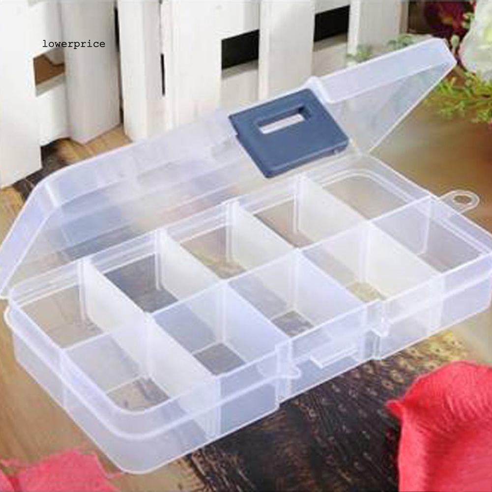 Hộp nhựa 12.8cm x 6.7cm x 2.2cm đựng đồ đa năng trong suốt