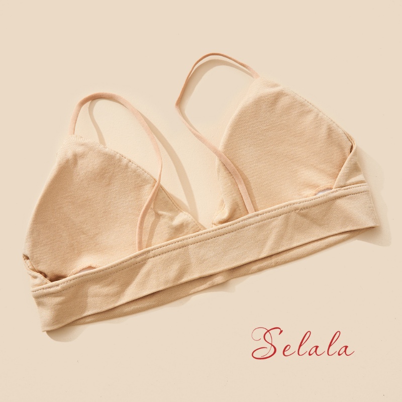 Áo Bra Selala Cotton Dây Mảnh Khoét Ngực Có Mút Sẵn BS06