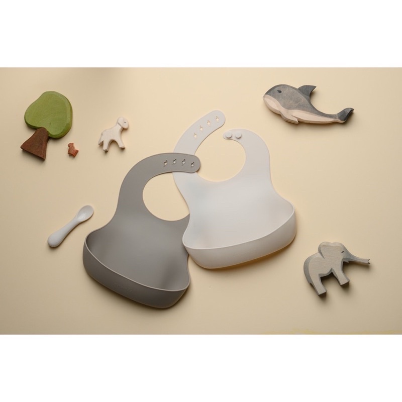 [SAMIMI] Yếm ăn dặm silicone phong cách Hàn Quốc cho bé từ 6 tháng tuổi
