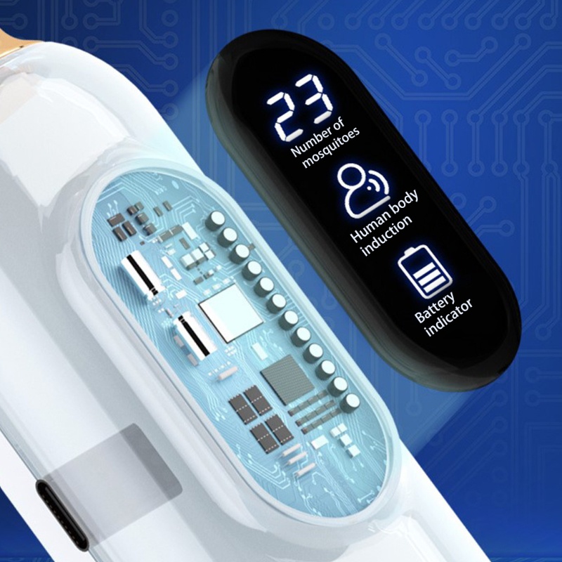 Vợt Điện Bắt Muỗi Thông Minh 3000V Màn Hình LED Hiển Thị