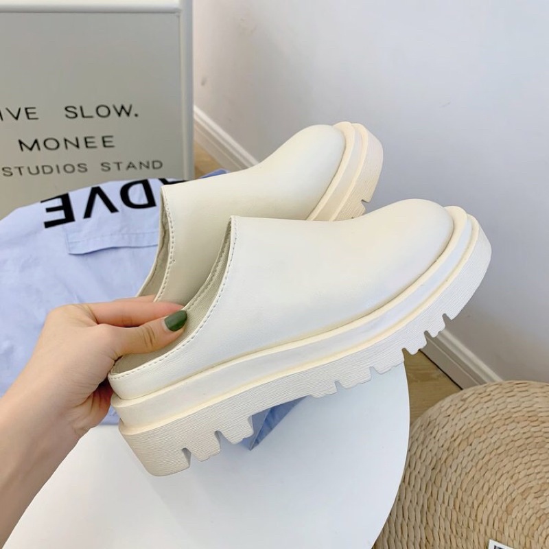 Sục giày bịt mũi da đế bánh mì od khủy