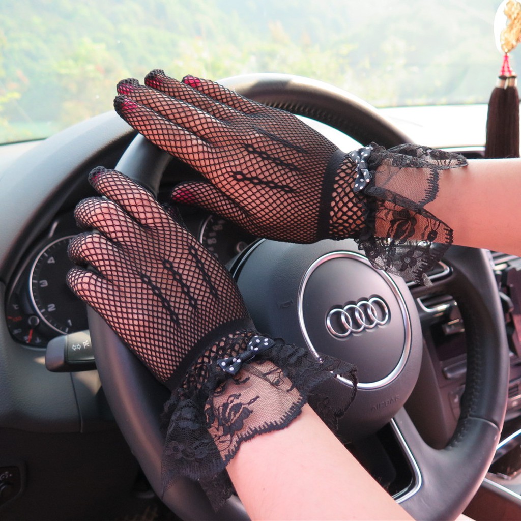 Găng tay nữ ren sexy quyến rũ FREE SHIP đính nơ