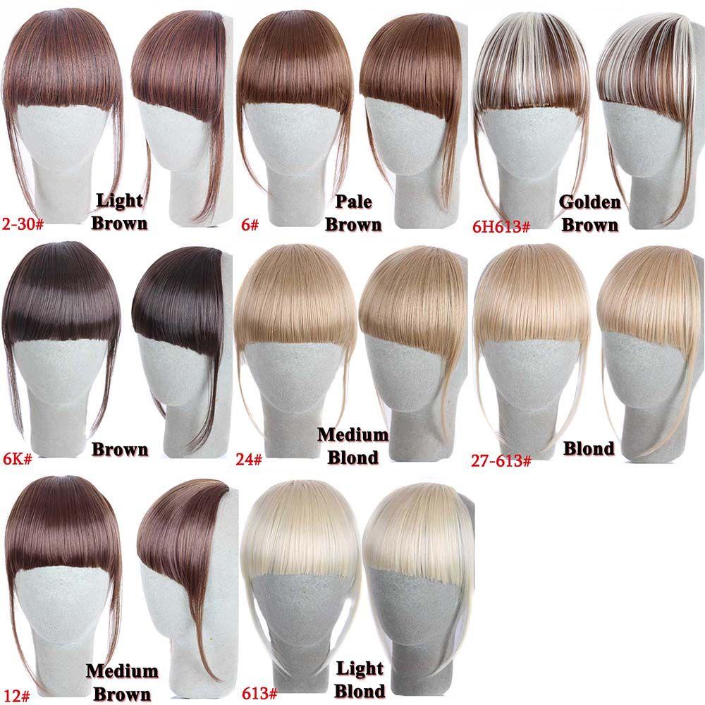 Tóc Mái Giả Thẳng Nối Dài Có Kẹp Chất Lượng Cao