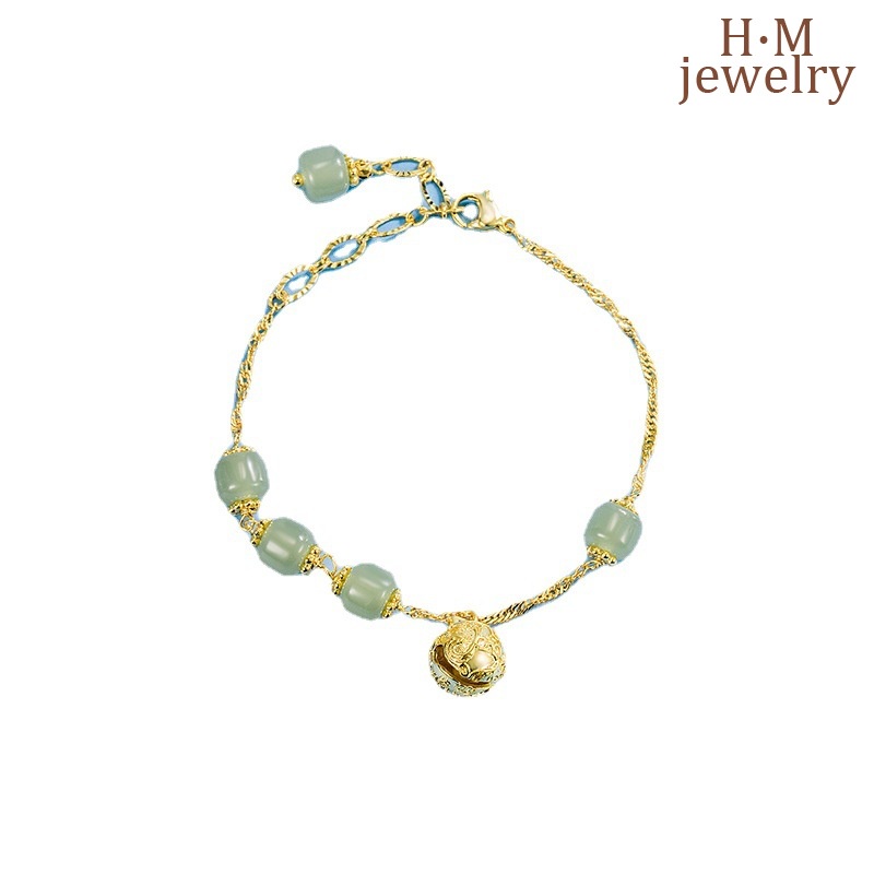 Vòng Tay Đá Ngọc Bích Thiết Kế Mới Cao Cấp Thời Trang