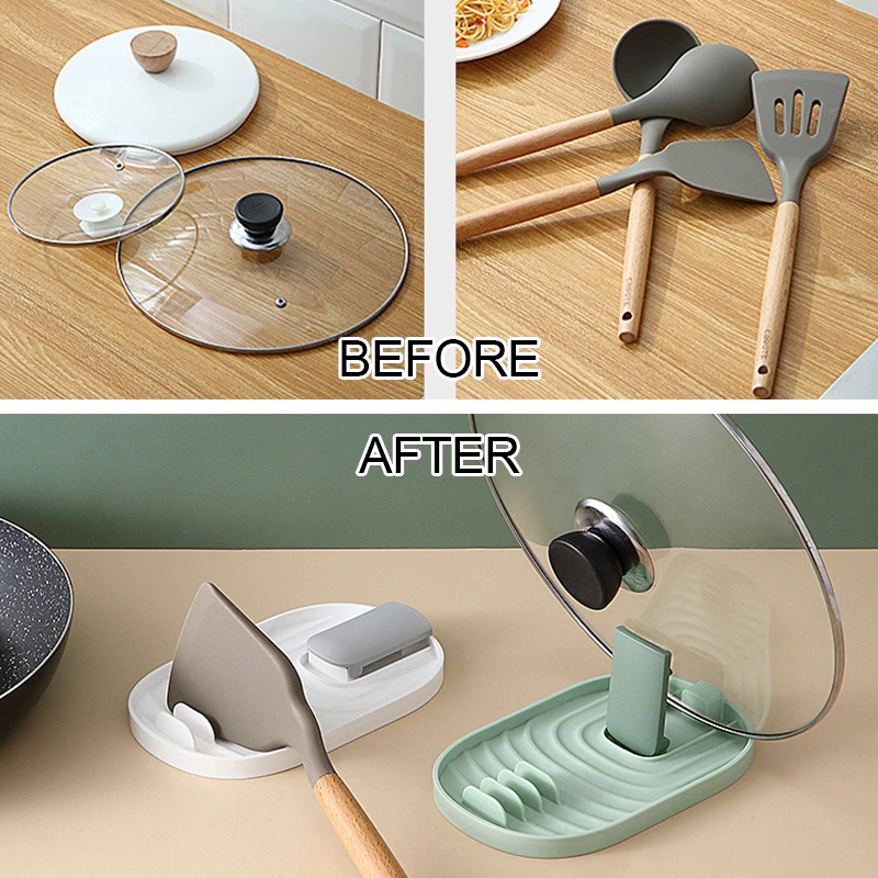 Giá Đỡ Nắp Nồi / Muỗng Đa Năng Tiện Dụng Cho Nhà Bếp
