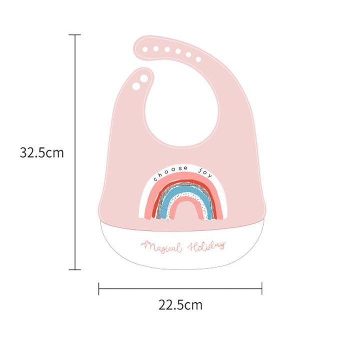 Yếm ăn dặm, chất liệu silicon, an toàn, sạch sẽ cho bé