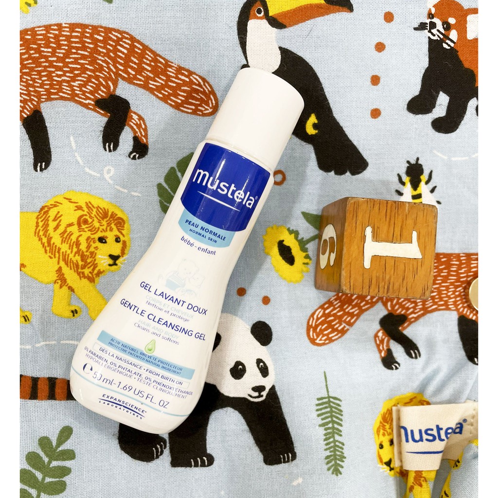 Sữa Tắm Gội Cho Trẻ Sơ Sinh & Em Bé Da Thường Mustela 50ml
