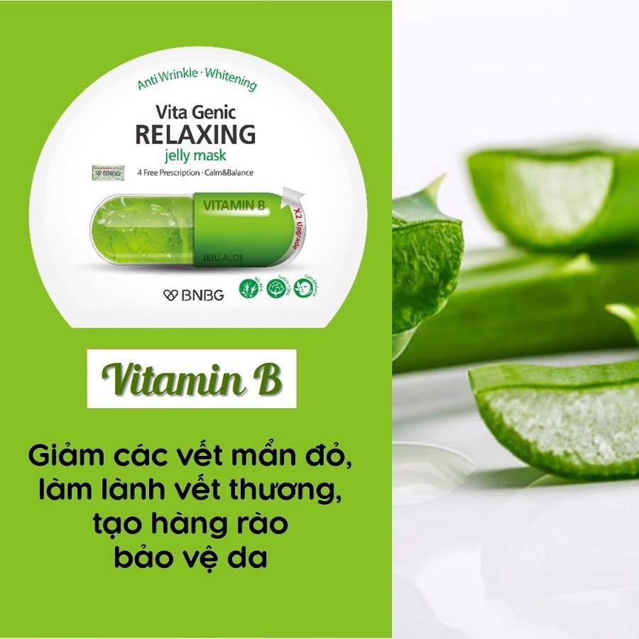 Mặt nạ dưỡng da giúp thư giãn, phục hồi làn da mệt mỏi BNBG Vita Genic Relaxing Jelly Mask 30ml