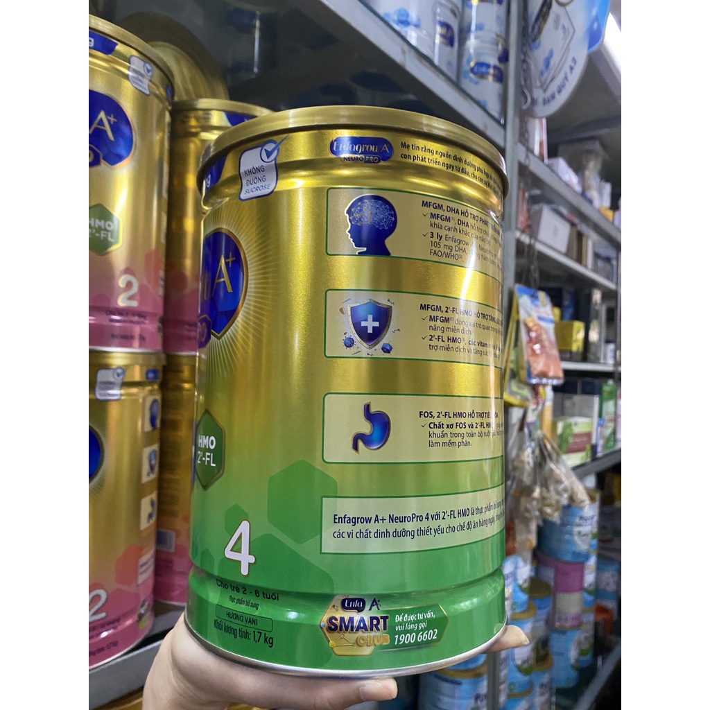 Sữa bột Enfagrow A+ Neuropro 4  cho trẻ từ 2 – 6 tuổi – 1.7kg