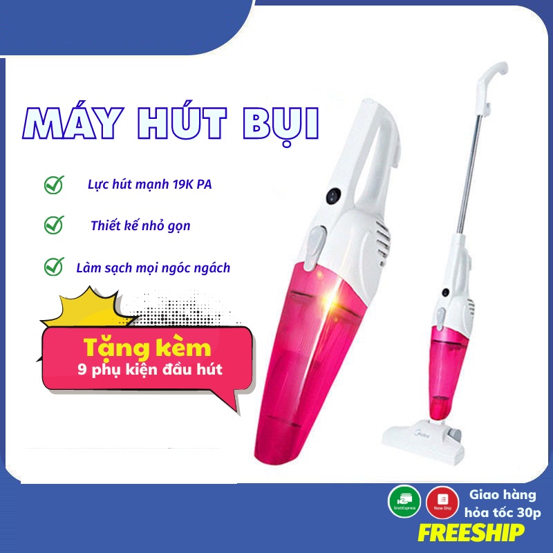 Máy Hút Bụi Có Lực Hút Mạnh Siêu Thông Minh Dọn Sạch Bụi Trong Nhà Đèn Led Akio