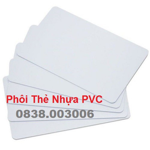 PHÔI THẺ NHỰA PVC TRẮNG IN TRỰC TIẾP (86mm*54mm) - Dạng thẻ ATM