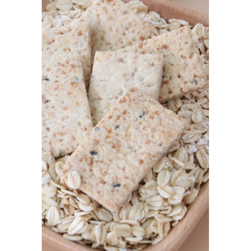 Bánh ăn kiêng làm từ mầm gạo lứt và yến mạch - Oatmeal &amp; Brown Rice Crackers Diet and Keto [ Légumes Vietnam ]