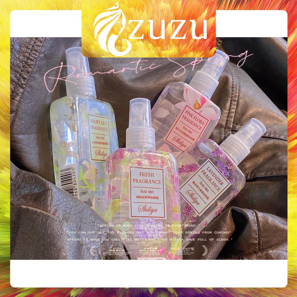 [NH02] Body Mist, Xịt Body SHILIYA NGÀN HOA 100ML Nội Địa Trung Chính Hãng | Thế Giới Skin Care