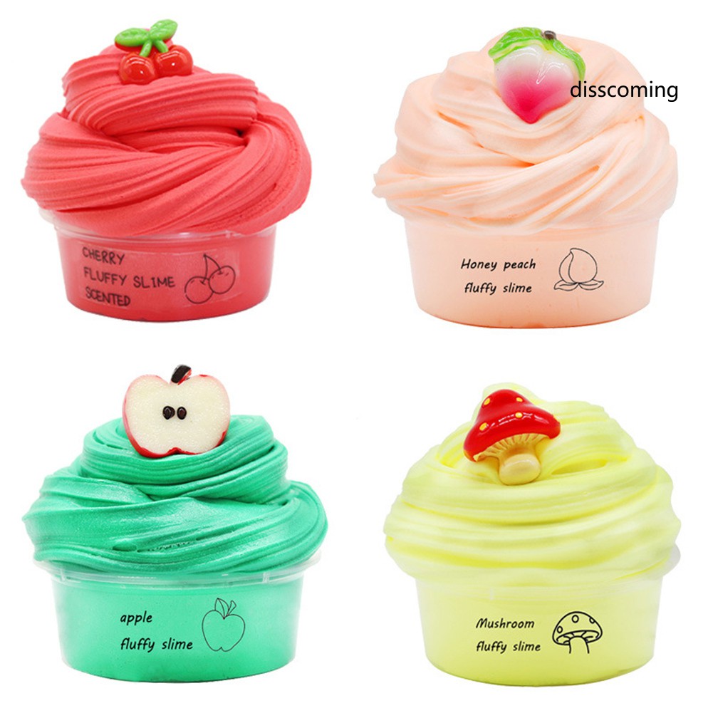 Đồ chơi chất nhờn ma quái slime hình trái cây / đào / cherry độc đáo 60ml