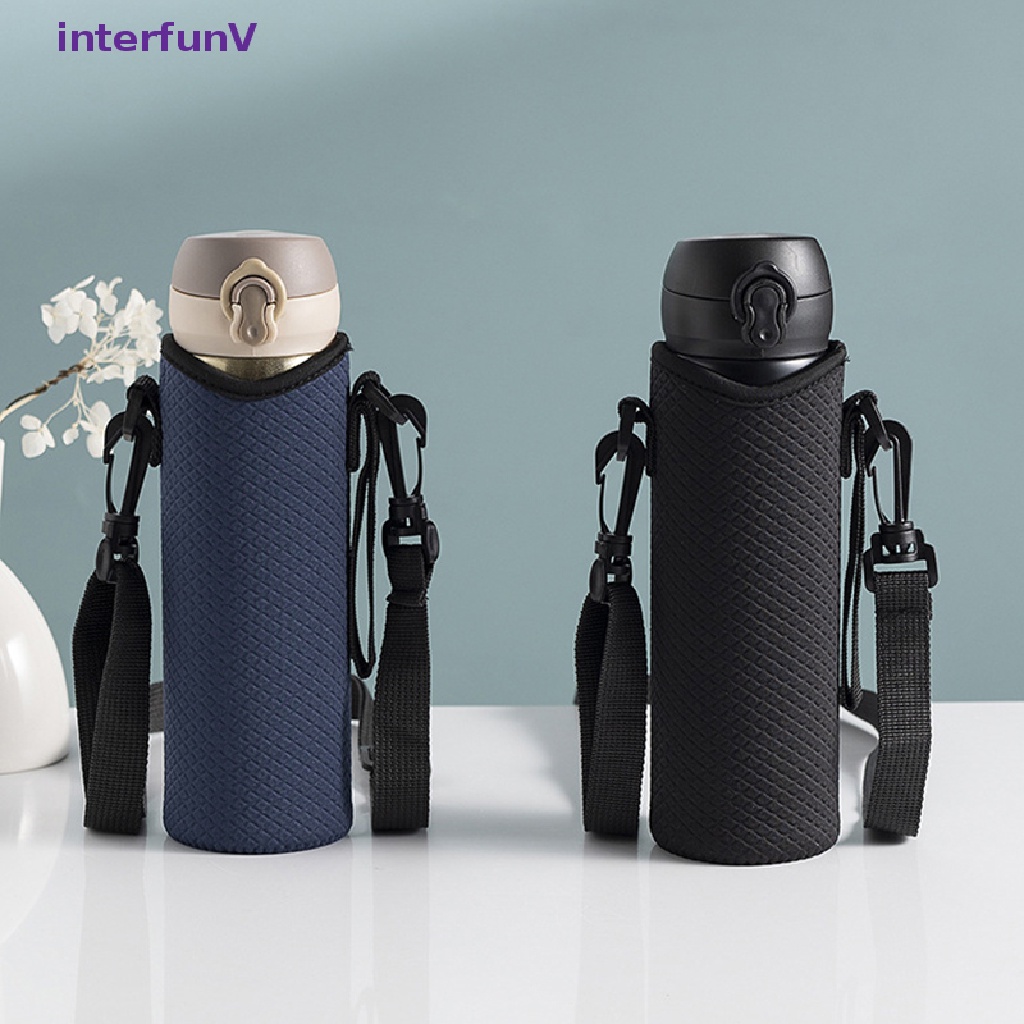 [InterfunV] Water Bottle Cover Useful Portable Insulat Bag With Strap Water Bottle Case [NEW]
