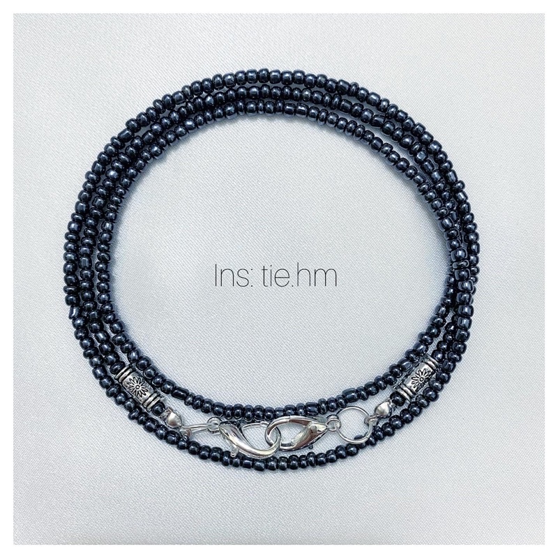 Dây đeo khẩu trang phong cách Hàn Quốc cho nam đen xám chì bóng Mask Straps