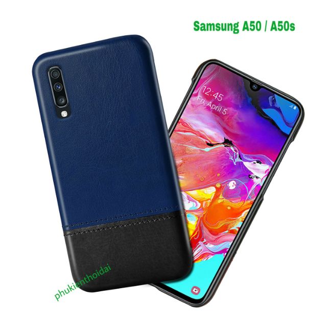 Ốp lưng Samsung A50 / A50s FREESHIP Từ 50kchống sốc da bò khâu chỉ thời trang cao cấp
