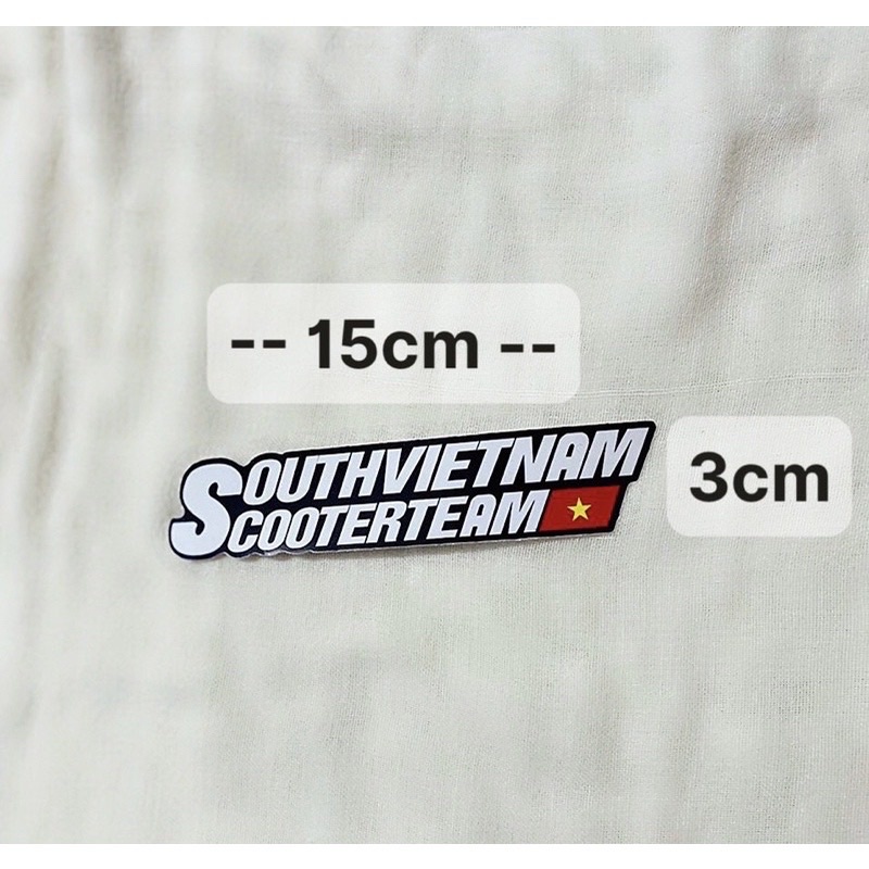 Tem logo  SouthVietNam Scooterteam 15cm