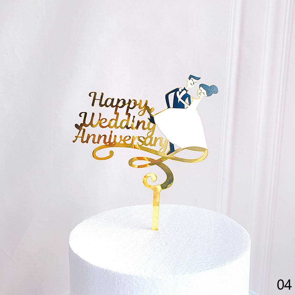Topper Cắm Trang Trí Bánh Kem Hình Chữ Mr Và Mrs