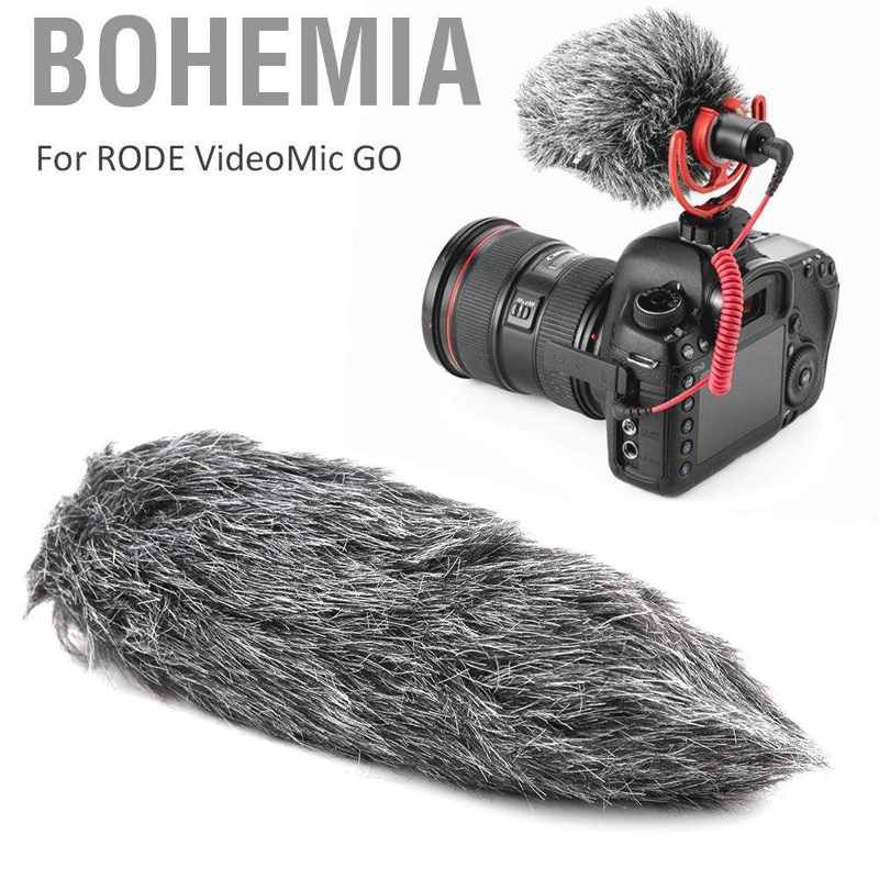 Bộ lọc ghi âm ngoài trời Bohemia bằng lông chống gió cho RODE VideoMic Go