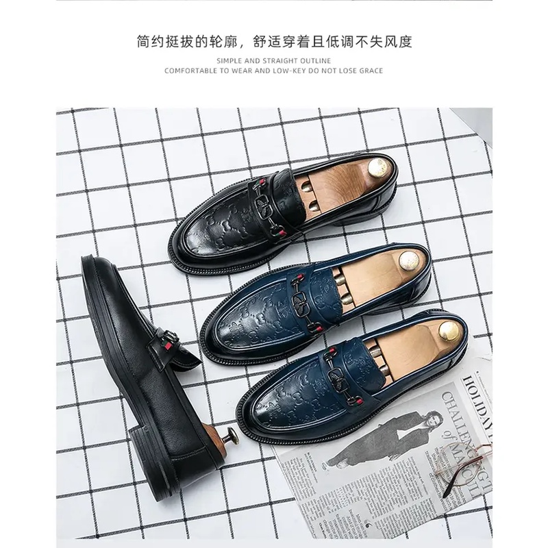 Giày Da Lười Phong Cách Ý Thời Trang Cho Nam 37-45