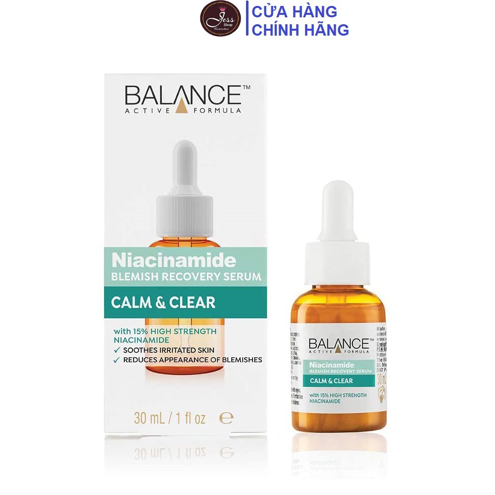 Tinh Chất Ngừa Mụn Mờ Thâm Balance Active Formula Niacinamide Blemish Recovery Serum 30ml