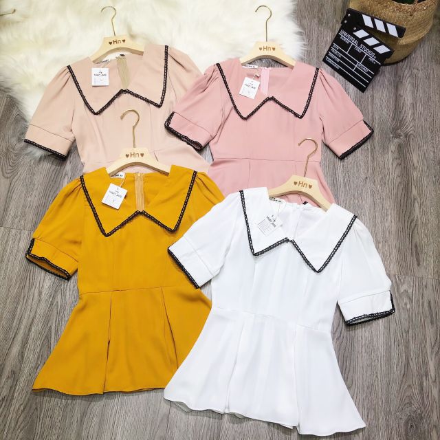 Sơ mi kiểu cổ sen A300.240