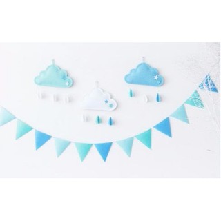 CỜ ĐUÔI NHEO VẢI  DẠ TRANG TRÍ