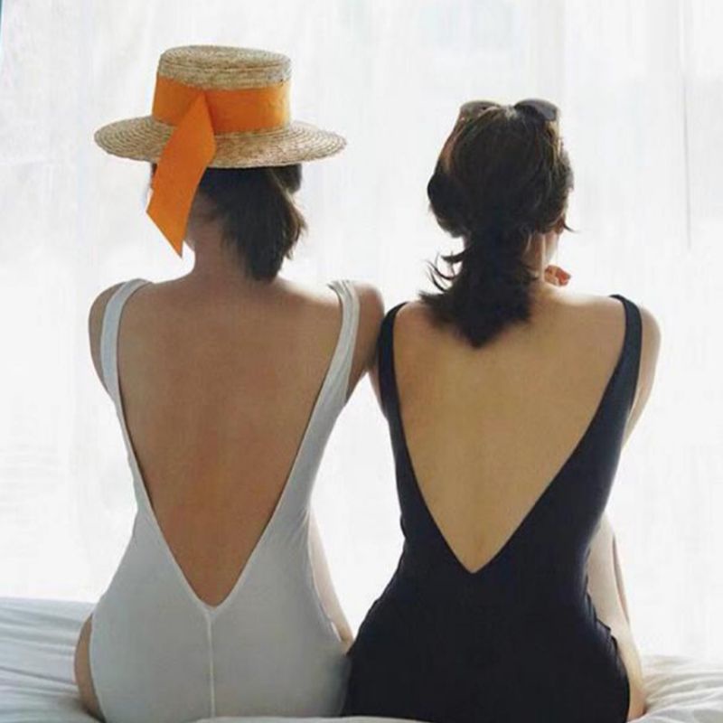 Bikini đi biển, đồ bơi nữ 1 mảnh liền thân tôn dáng khoét lưng sâu Nemo Bikini - B6