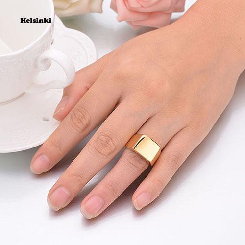 Nhẫn MặT Vuông BằNg ThéP Không Gỉ ThờI Trang Cho Nam