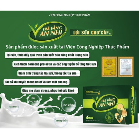 Trà Vằng An Nhi – Trà lợi sữa cao cấp từ Viện CNTP