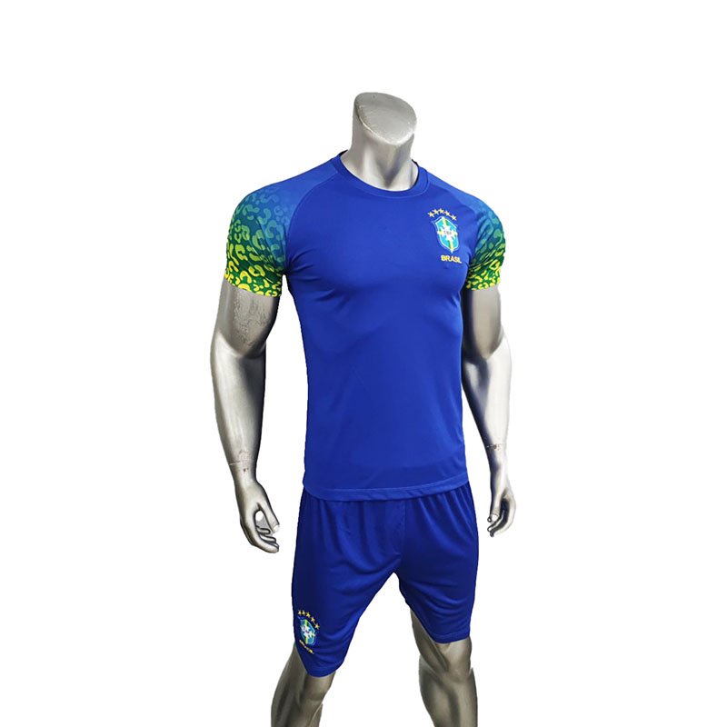 Quần áo BRAZIL màu xanh 2022 CÓ IN tên số