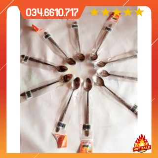 Sỉ 10 thìa sinh tố, ăn bột cán hoa dài 20cm