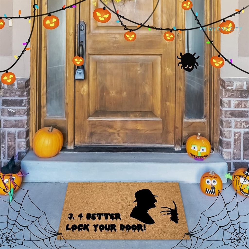 Thảm Chùi Chân Chống Trượt Chống Mài Mòn Chống Bụi In Họa Tiết Halloween