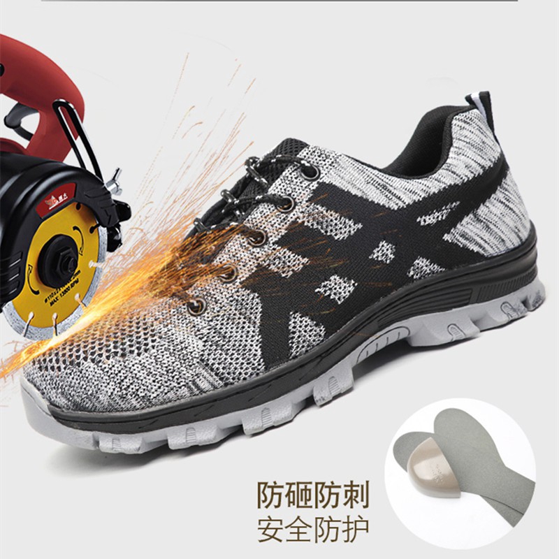 Extra large code （35~50）safety shoes Non-slip Unisex Work Shoe Lightweight steel toe Hiking boots Sneakers Anti-piercing