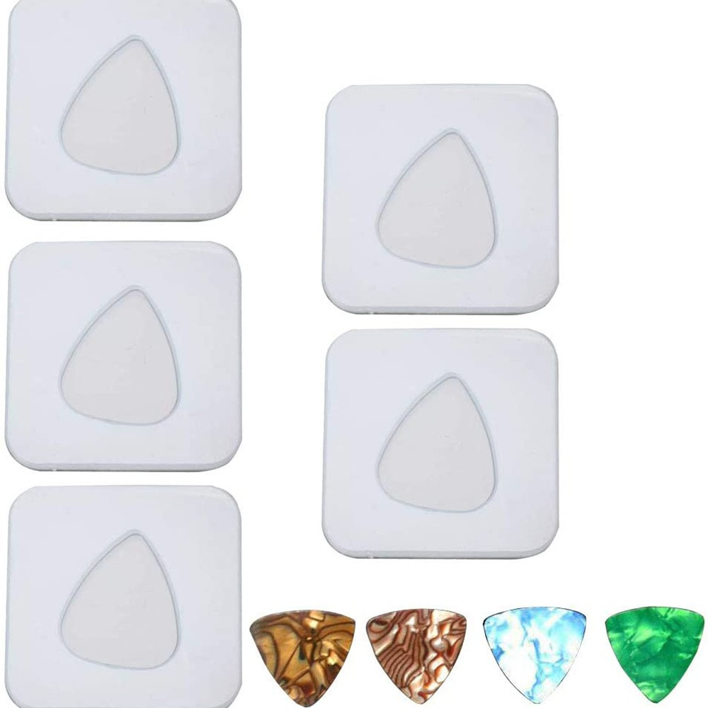 Khuôn silicon đúc nhựa resin Epoxy làm miếng pick gảy đàn guitar thủ công mỹ nghệ